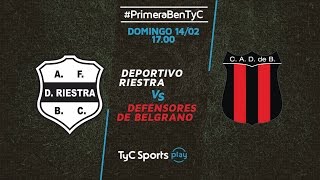 Primera B Metropolitana Riestra vs Def Belgrano  PrimeraBenTyC [upl. by Eedahs709]