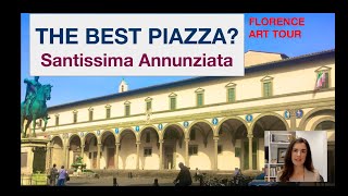 The Best Piazza Santissima Annunziata  Florence Art Tour studyabroad renaissance [upl. by Inwat62]