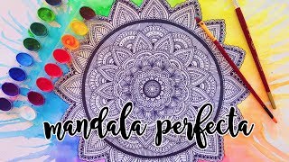 Tutorial para hacer una Mandala Perfecta ♡ Dani Hoyos [upl. by Eeldarb625]