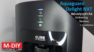 Aquaguard Delight NXT RO Unboxing Review  Installation [upl. by Lucian]