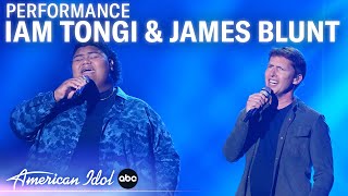 Iam Tongi amp James Blunt Super Emotional Duet of quotMonstersquot Makes Idol History  American Idol 2023 [upl. by Friedland]