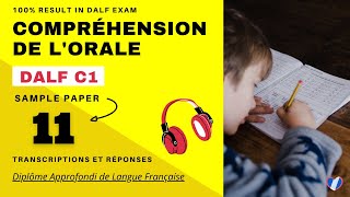 DALF C1  Compréhension de lorale No 11  DALF C1 Listening Practice Test Online [upl. by Atinuaj]