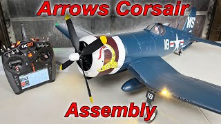 Arrows F4U4 Corsair Unboxing and Detailed Build info Review 1100mm arrows corsair review [upl. by Yong831]