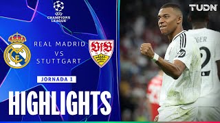 HIGHLIGHTS  Real Madrid vs Stuttgart  UEFA Champions League  TUDN [upl. by Oliy]