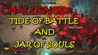 Diablo 3  PS3  Challenges Tide Of Battle amp Jar Of Souls [upl. by Etak]