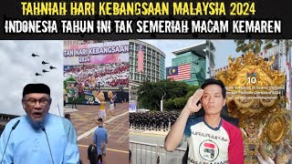 harapan Anwar Ibrahim hari kebangsaan Malaysia 2024 tak macam Indonesia tahun ini‼️ [upl. by Dlorad]