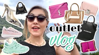 Serravalle Outlet Vlog 2023 Givenchy Balenciaga Coach amp Jimmy Choo luxury shopping in Italy [upl. by Damian]