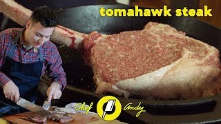 Tomahawk Steak  Chef Andy [upl. by Goldner181]