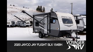 2020 Jayco Jay Flight SLX 154BH Travel Trailer RV Video Tour  Voyager RV Centre [upl. by Einahpehs]