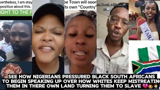 Enough is enough black south Africans begin to speak over white oppressors shoutout to Nigerians [upl. by Manda]