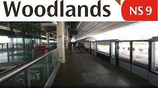 NS9 Woodlands MRT Station Exit 2 to Platforms  Singapore Walking Tour [upl. by Aicatsana]