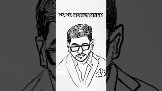 HOW TO DRAW YO YO HONEY SINGH DRAWING YO YO HONEY SINGH millionaire shorts short trending op [upl. by Charmine]