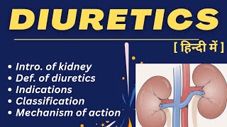 Diuretics pharmacology in hindidiuretics [upl. by Tennek177]