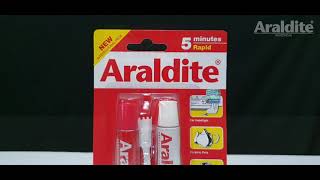 CARA MENGGUNAKAN LEM EPOXY  ARALDITE RAPID [upl. by Nodroj]