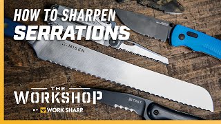 How to Sharpen a Serrated Knife  Can you Sharpen Serrated Knives [upl. by Mensch]