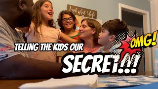 OUR FIRST VLOG  Letting the kids in on our little SECRET [upl. by Iaht]