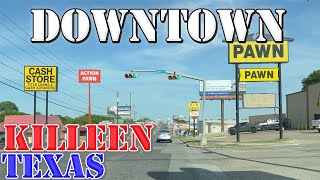 Killeen  Texas  4K Downtown Drive [upl. by Gatias]