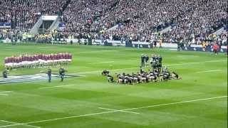 NZ Haka drowned out by Swing Low at Twickenham [upl. by Essilem972]