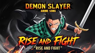 Demon Slayer Anime Song  Rise and Fight 2024 anime demonslayer animemusic [upl. by Amik988]