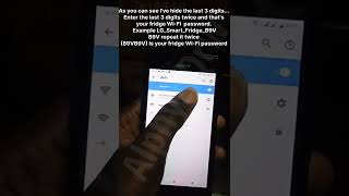 LG Smart Fridge WiFi Password How to find a WiFi password of LG Smart Fridge [upl. by Sucitivel]