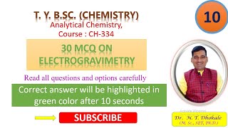 MCQ on Electrogravimetry [upl. by Damon]