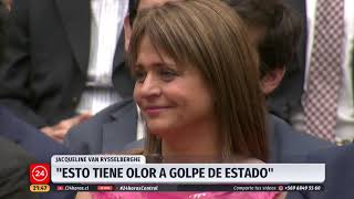 Van Rysselberghe y petición de adelantar elecciones quotHuele a golpe de estadoquot  24 Horas TVN Chile [upl. by Priebe513]