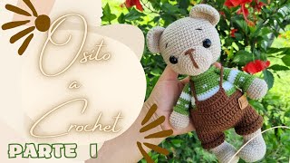 OSITO TEJIDO A CROCHET AMIGURUMI PASO A PASOPARTE I [upl. by Eicats765]