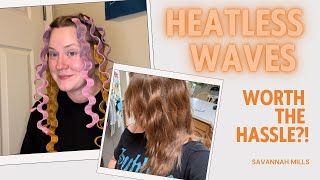 Heatless Wave Curlers Do they actually work [upl. by Yrallam]