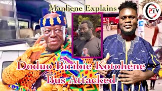 Asante  Techiman Sagar Manhene Blames SeiduMBA for Attacks on Manhyia Bus [upl. by Mokas]