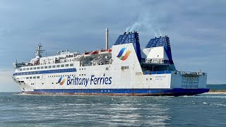 MV Barfleur Departs Poole 25424 [upl. by Occer]