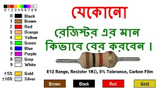 Resistor Color Code Calculation [upl. by Lemhar]