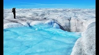 Glacial moulin formation triggered by rapid lake drainage [upl. by Attenyl107]