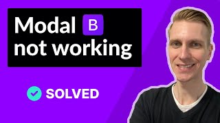 Bootstrap 5 modal not working FIXED [upl. by Yonah]