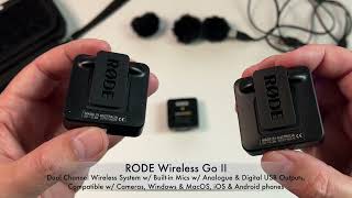 RODE Wireless Go II  Product Review [upl. by Nrobyalc353]