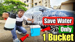 Profesional Foam wash Car Wash With 1 Bucket Water  12 Volt Bucket Pressure Washer Review nitto rai [upl. by Shishko]