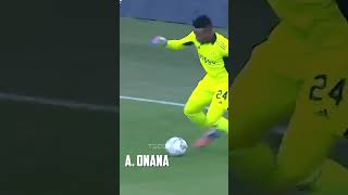 Andre Onana Dribbling Skills [upl. by Elatan]