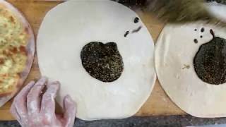 Manouche Zaatar Jebneh Lahme World Famous Lebanese Breakfast [upl. by Atims]