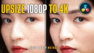 Davinci resolve SUPERSCALE 1080P to 4K [upl. by Solahcin935]