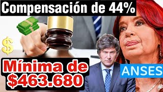 😮Jubilados COMPENSACIÓN de 44🔥 por un Nuevo Fallo Judicial cobrarían Mínima de 💲463680 en ANSES❗ [upl. by Ellirpa882]