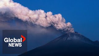 Mexico volcano Residents in ashcovered towns on high alert as Popocatepetl intensifies [upl. by Seely]