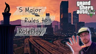 5 Major Rules to RolePlay GTAV RDM VDM Powergaming MetaGaming and 5 Man Rule [upl. by Aknahs]