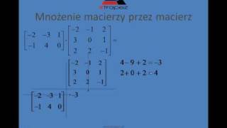 Mnożenie macierzy przez macierz [upl. by Henriques33]