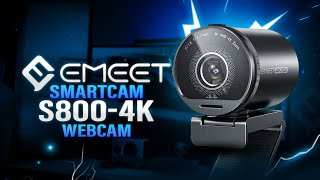 Emeet S800 4K Web camera Review [upl. by Lacee]