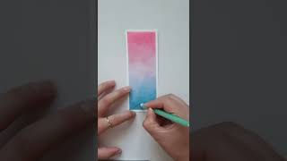 watercolor bookmarks painting for beginners making bookmarks step by step  watercolor tutorials [upl. by Neil]