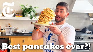 The Secret to Perfect Fluffy Pancakes Every Time  NYT Cooking [upl. by Nayve]