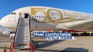 Emirates Airbus A380 Review  Cabin amp Airframe Presentation  Dubai AirShow [upl. by Ardnohsal]