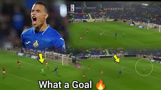 Greenwood goal  makes goalkeeper eat grass in 1v1 masterclass  Getafe vs Las Palmas [upl. by Lasala700]