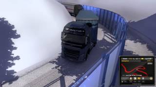 Euro Truck Simulator 2  Galère dans la neige [upl. by Aroon]