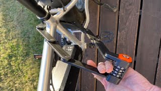 ROZZWILD Folding Bike Lock 4 Digit Combination Anti Theft Review very strong [upl. by Parent293]