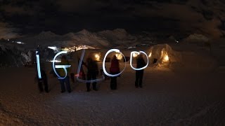 Repas amp Nuit en village igloo  Dou du Praz  la Plagne [upl. by Zitvaa234]